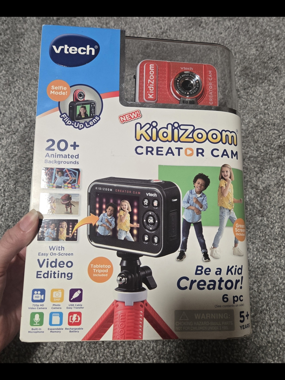 VTech Kidizoom Creator Cam in Red and Black - Kids Video Camera